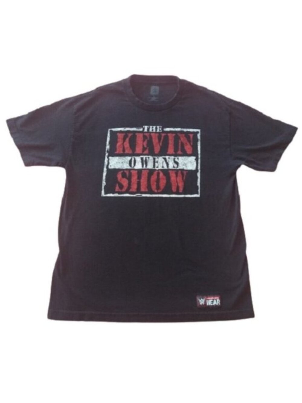 WWE Wrestling Star KO Show Kevin Owens Black Tee, size Large